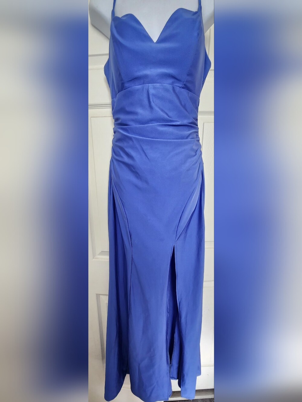 Emerald Sundae Cobalt Blue Spaghetti Strap Maxi Dress